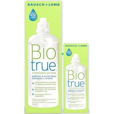 Biotrue Разтвор за лещи Biotrue 360 ml. + 60 ml (Biotrue 360 ml. + 60 ml.)