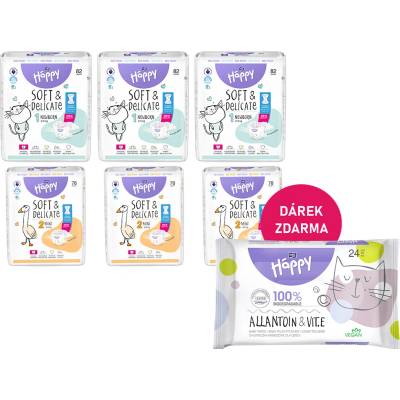 Bella Happy Soft & Delicate BigPack vel. 1 2-5kg 3x82 ks 246 ks