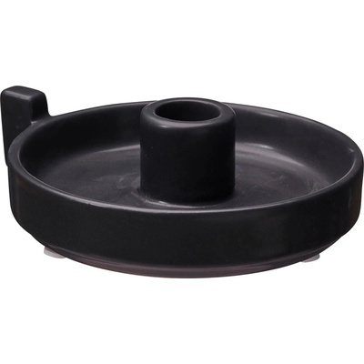 Kameninový svícen průměr 12 cm Wikholm Form RACHEL - černý