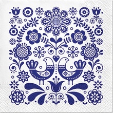 PAW servítky L Folk Stamp 33x33cm