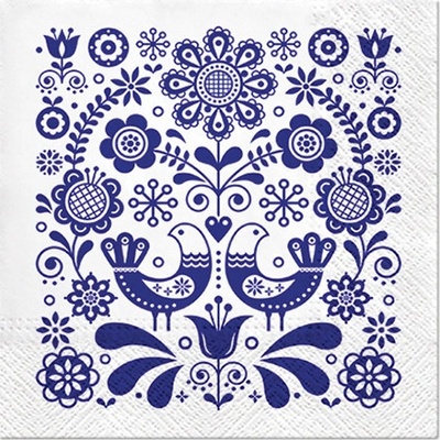 PAW servítky L Folk Stamp 33x33cm