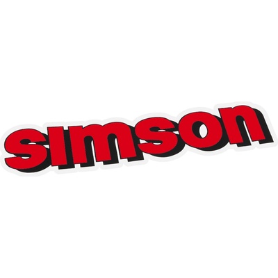 Nálepka nádrže, ČERVENÁ - Simson
