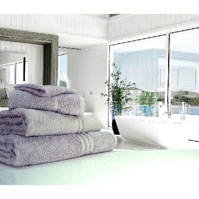 LinenHall froté ručník Blue Label 500 gsm silver 50 x 90 cm