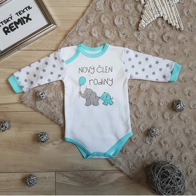 Haky Baky Kojenecké body nový člen rodiny modré