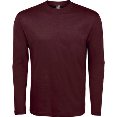 Sol's pánske tričko s dlhým rukávom Monarch oxblood
