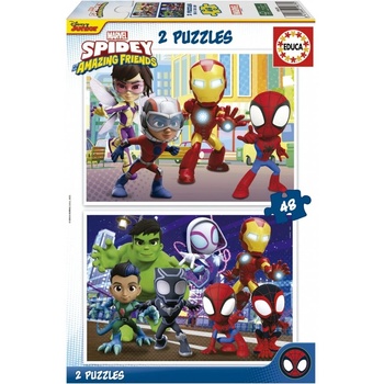 Educa Пъзел, Educa, Спайди и неговите невероятни приятели, 2 x 48 части