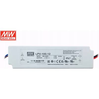 MEAN WELL LPV-100-12 Napájecí zdroj: spínaný; LED; 102W; 12VDC; 8,5A; 90÷264VAC; IP67