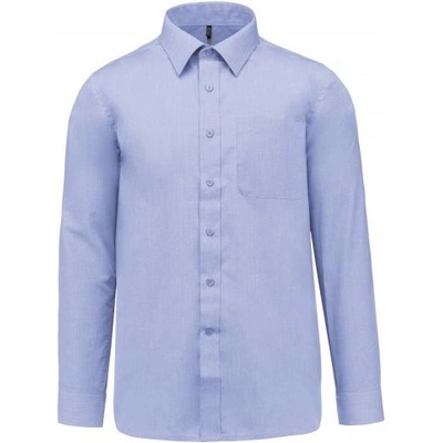 Kariban pánska košeľa s dlhým rukávom cotton nebesky modrá