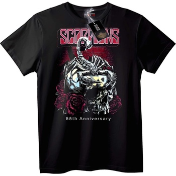 NOONEBRAND Тениска Scorpions 55-годишнина - 7XL, Black