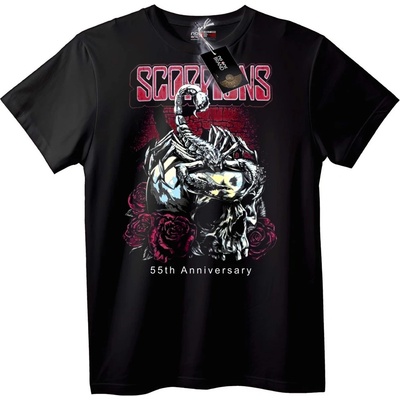 NOONEBRAND Тениска Scorpions 55-годишнина - 7XL, Black