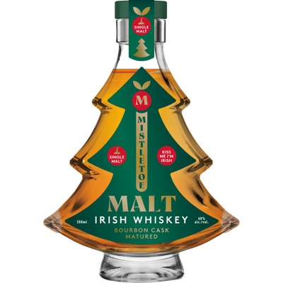 Mistletoe Malt Irish Whiskey Vianočný stromček 40% 0,2 l (čistá fľaša)