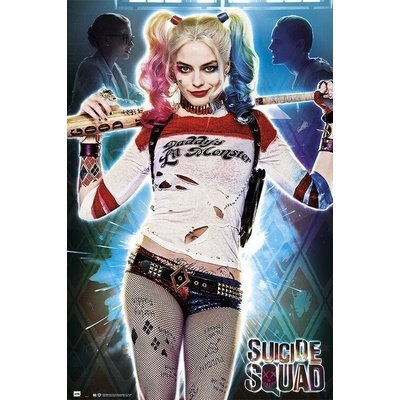 Plagát, Obraz - Suicide Squad - Harley Quinn - Daddy‘s Lil Monster, 61 × 91.5 cm