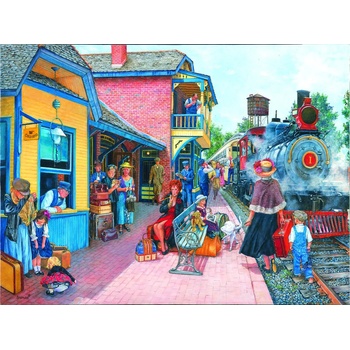 SunsOut - Puzzle Brabeau: Waiting at the Station - 1 000 piese