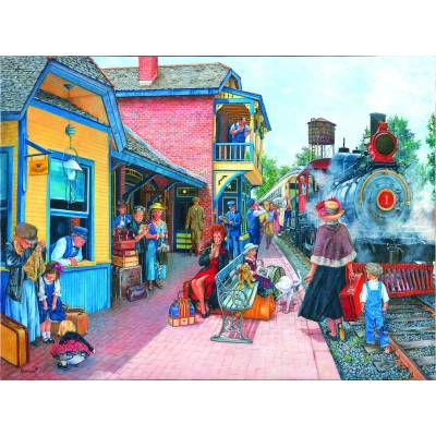 SunsOut - Puzzle Brabeau: Waiting at the Station - 1 000 piese