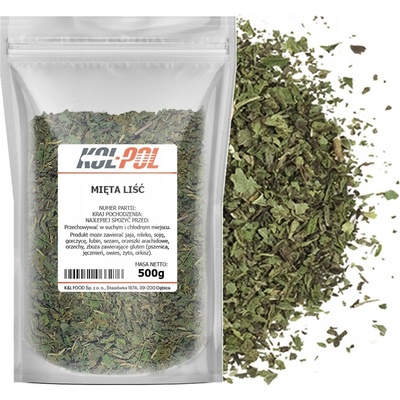 Kol-Pol Máta zelená Sušený list máty čaj 0,5 kg
