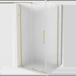 Mexen Velar плъзгаща се душ кабина 120 x 90 cm, матирано стъкло, злато матово - 871-120-090-31-55 (871-120-090-31-55)
