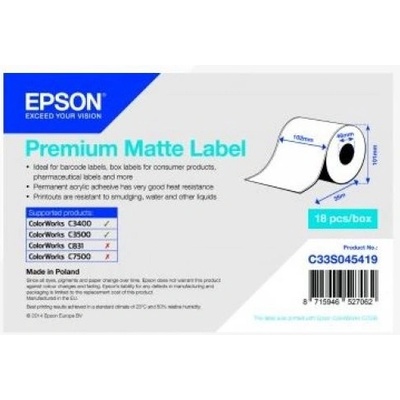 Epson 105mmx35m, 18ks, C33S045727 – Sleviste.cz