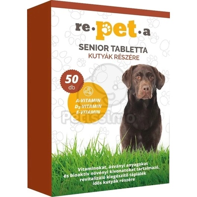re-pet-a Repeta Senior таблетки за по-възрасти кучета 50 бр