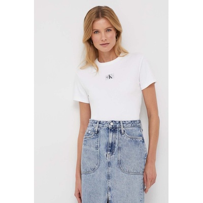 Calvin Klein Jeans Тениска Calvin Klein Jeans в бяло (J20J222687)