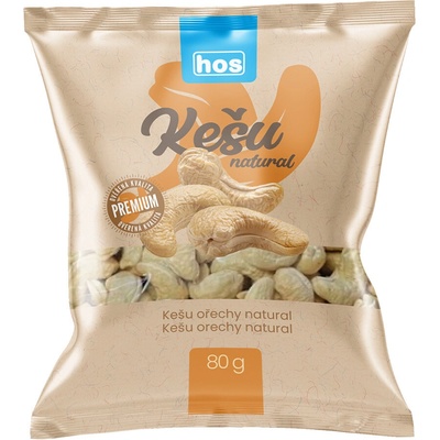 HOS Kešu jádra natural 80 g