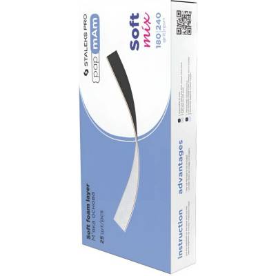 Staleks Oboustranný náhradní brusný papír Expert hrubost 180/240 Disposable Double-sided Files PapmAm Mix 25 ks