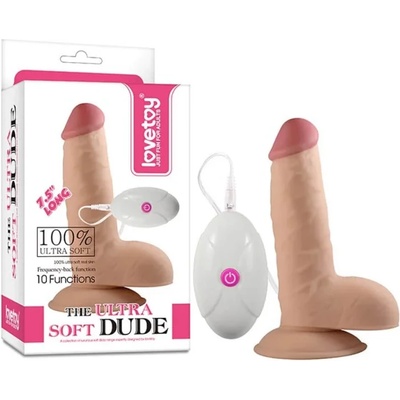Пенис вибратор, ултра мекият пич, 18, 5см. - The Ultra Soft Dude (LVTOY00373)