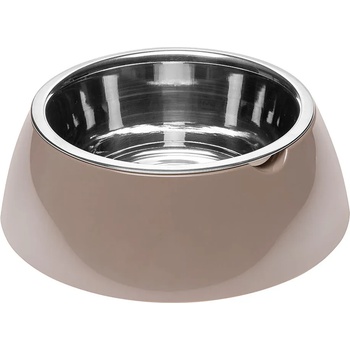 Ferplast Jolie L Tortora Ciotola - сива купа за храна или вода за кучета и котки 23, 3 x 7, 5 см - 1200 мл