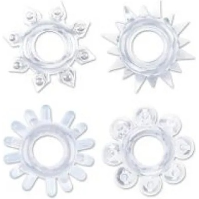 XMS Комплект пенис рингове пристегачи "get lock clear" 4 бр