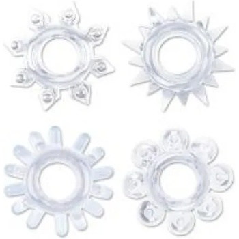 XMS Комплект пенис рингове пристегачи "get lock clear" 4 бр