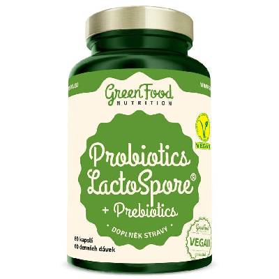 GreenFood Nutrition Probiotiká LactoSpore + Prebiotics 60 kapsúl