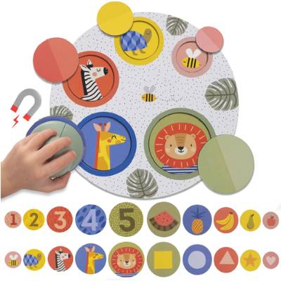 Магнитен пъзел Taf Toys - Peek-A-Boo (TT12885)