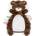 Petite&Mars Cuddly Toy Bear плюшена играчка за деца от раждането им Matt