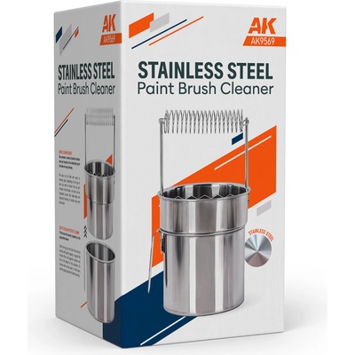 AK Interactive Stainless Steel Paint Brush Cleaner - čistič štetcov (AK Interactive)