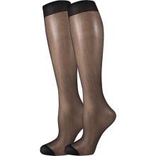 Lady B NYLON KNEE-SOCKS 20 DEN dámske podkolienky nesťahujúce lem 5 párov nero