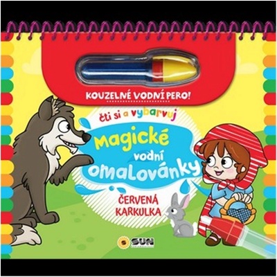 Červená karkulka Čti a vybarvuj Magické vodní omalovánky