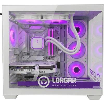 Lorgar ADVANCED A201 White AMD 7500F / NVIDIA RTX 5060Ti 16GB Геймърски компютър (LRG-PCA201-WH)