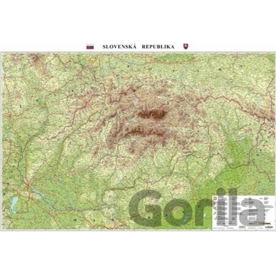 Slovensko - všeobecnozemepisná mapa 1: 400 000 - BB Kart