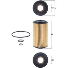 Olejový filter MAHLE OX 153D3