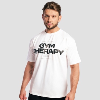 GymBeam Тениска Gym Therapy White L