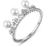 Silenti Jewelry Сребърен пръстен "Перлено Съкровище" - 5 - 49мм (15.6мм диам. )