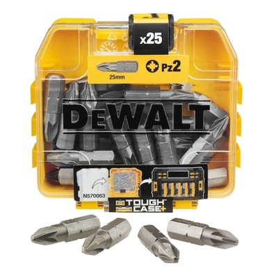 DEWALT Комплект битове, 25mm, 25pcs, PZ2, за ударни гайковерти