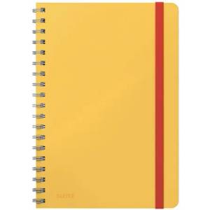Leitz Спирална тетрадка, B5, с подвързия, 80 листа, LEITZ, "Cosy Soft Touch", топло жълто (45270019)