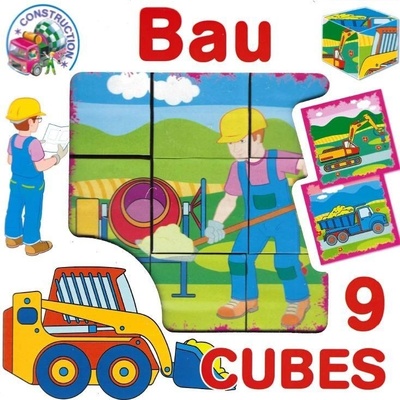 DOHÁNY Obrázkové kostky Stavba 9 kostek
