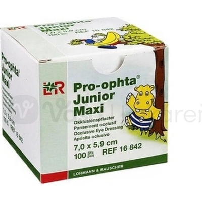 Okluzor nápl.Pro-ophta Junior Maxi 7.0x5.9cm/100ks