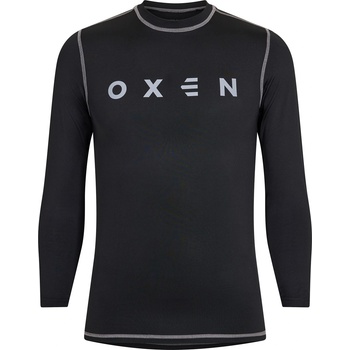 OXEN Фланелка с дълъг ръкав OXEN Men's Long Sleeve Baselayer Top - Black