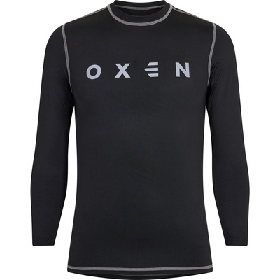 OXEN Фланелка с дълъг ръкав OXEN Men's Long Sleeve Baselayer Top - Black