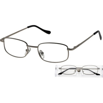 Brýle čtecí American Way šedé/hnědé v etui
