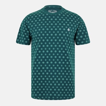 Image 1 of Original Penguin Тениска Original Penguin Men's Geo All Over Print Regular Fit T-Shirt - June Bug
