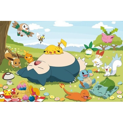 Plagát, Obraz - Pokemon - Picnic Day, 91.5 × 61 cm