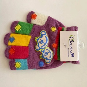 Clodine italy Детски ръкавички Маймунка, лилави, 3-5 год